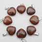 30x Natuursteen Hart Hangers (Amethist/Kwarts/Agaat) - DIY Sieraden Maken
