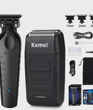 Kemei KM-2299 Professionele Elektrische Baardtrimmer & Tondeuse - USB Oplaadbaar