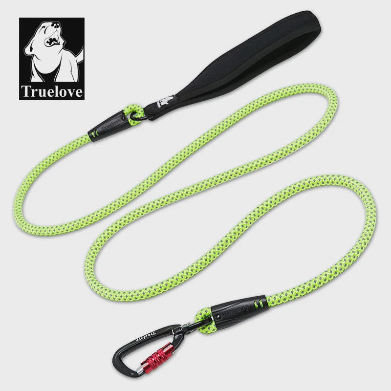 TrueLove Nylon Hondentuig met Reflecterende Haak en Neopreen Handvat