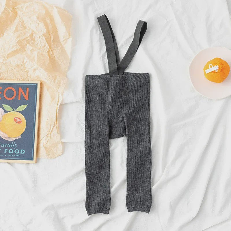 Baby Leggings met Bretels - Hoge Taille & Elastisch - Lente Kleding voor Jongens en Meisjes (1-2 Jaar)