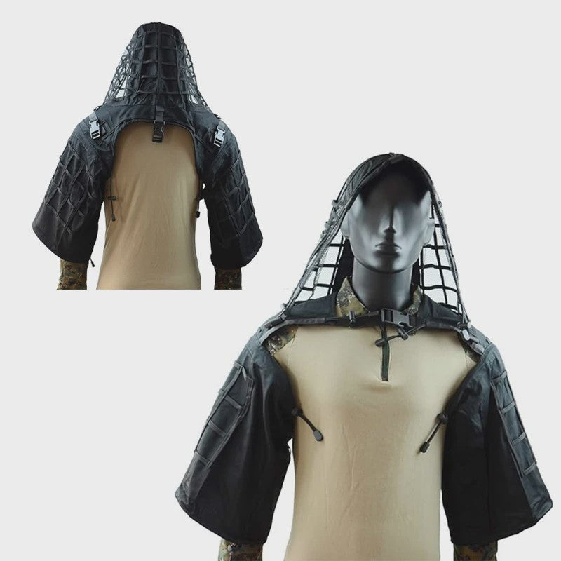 Ademende Ghillie Suit Cape - Camouflage Basis voor Jacht, Airsoft & Paintball