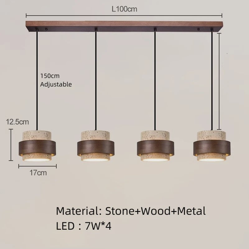 Moderne Design Hanglamp - Sfeervolle Bedlamp met Cave Stone Look