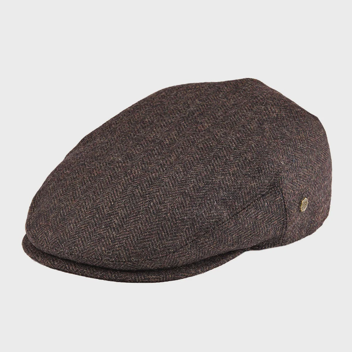 Stijlvolle Heren & Dames Tweed Flat Cap - Ierse Pet in Visgraatpatroon
