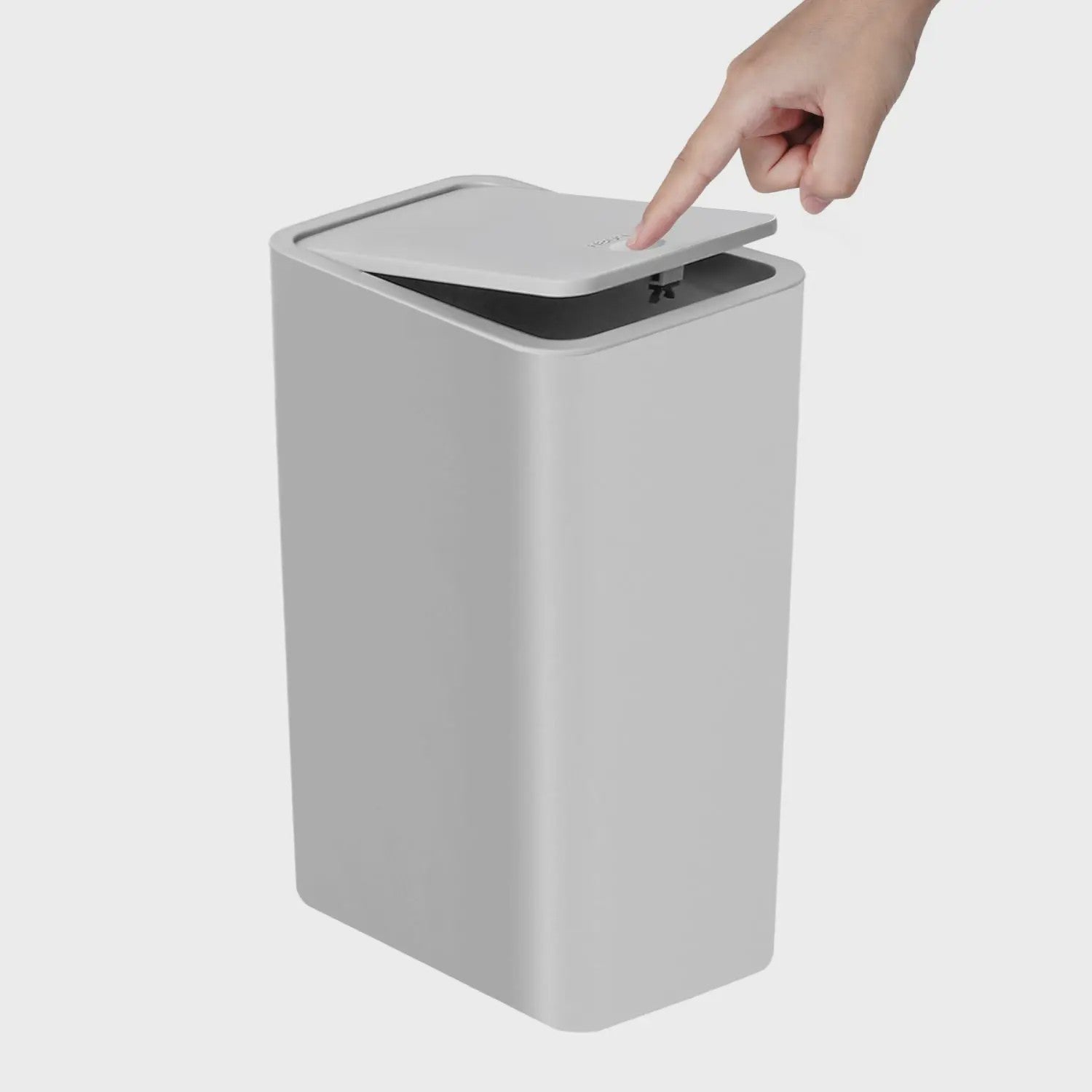 Stijlvolle Prullenbak met Drukdeksel - 10L Kleine Afvalbak voor Badkamer, Slaapkamer, Woonkamer