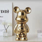 Keramische Bear Brick Beeldjes - Teddy Beer Decoratie voor Huis & Kamer (18/28 cm)