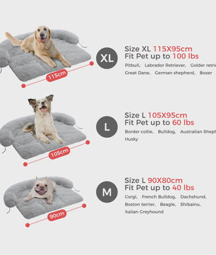Luxe Fluffy Hondenkussen - Extra Zacht & Wasbaar Hondensofa voor Winterse Warmte