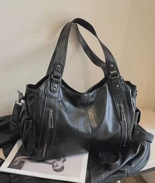 Stijlvolle PU Lederen Schoudertas voor Dames - Zacht & Fashionable