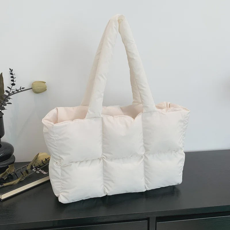 Gewatteerde Dames Shopper Tas - Retro Trendy, Grote Capaciteit & Waterdicht