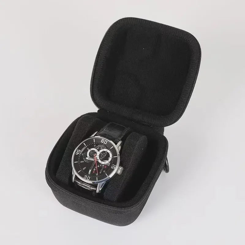 Luxe Horloge Reiskoffer - Harde Rol Organizer met Rode Voering voor 1, 2, 3, 5, 6 of 10 Horloges
