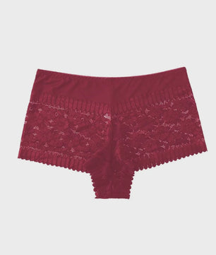 Luxe Kanten Boyshorts met Hoge Taille en Sexy Uitsnijdingen - Verkrijgbaar in Plus Size