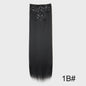 Synthetische Haarverlenging Set: 6 Delen Clip-in Extensions 60cm Lang & Steil