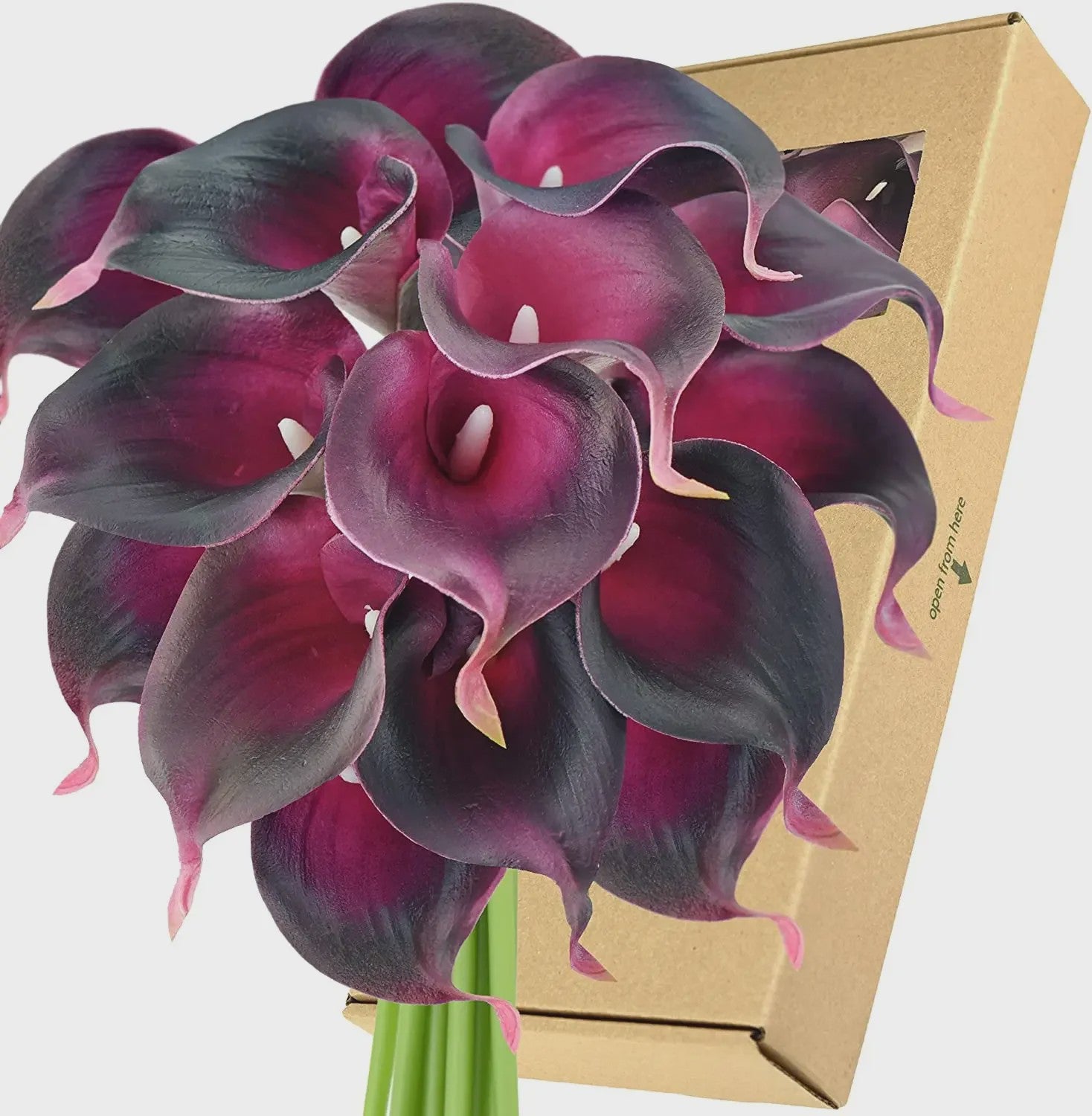Real Touch Kunst Calla Lelies - Bruidsboeket & Bloemstukken (15 stuks)
