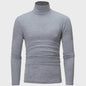 Heren Slim Fit Thermoshirt met Hoge Hals - Lange Mouwen voor Winter en Herfst