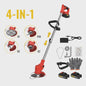 Accu Grastrimmer CONENTOOL 21V - 1500W Krachtige Bosmaaier met Telescoopsteel & 2 Batterijen