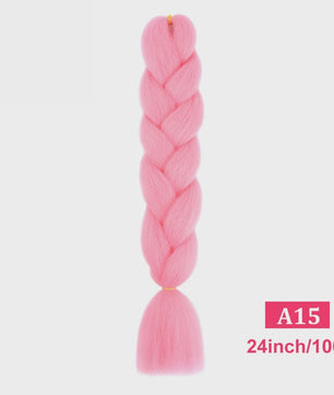 24 Inch Jumbo Braids Haarverlenging - Synthetisch Vlecht Haar in Kleurrijke Tinten