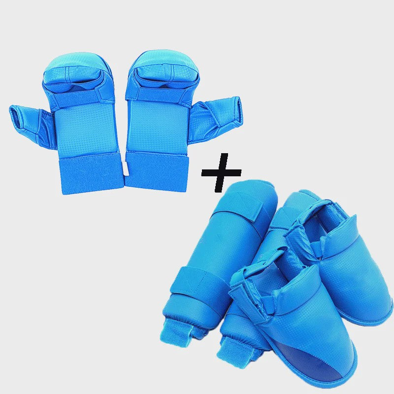 Karate Sparring Set: Hand- en Scheenbeschermers voor Training en Wedstrijd