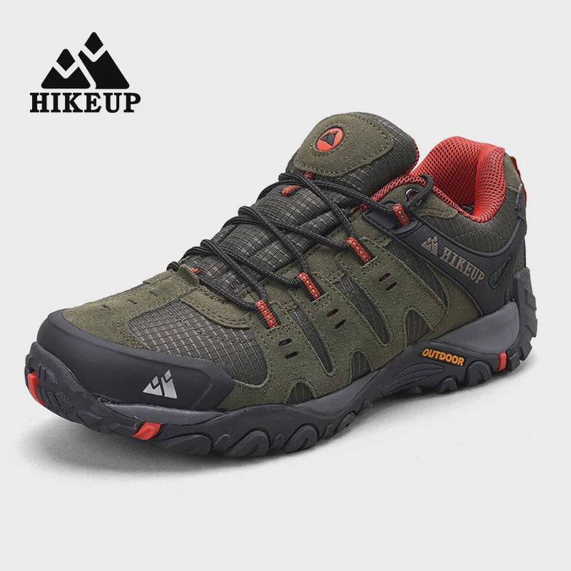 HIKEUP Heren Wandelschoenen - Suede Leer, Outdoor & Slijtvast