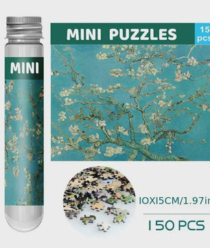 150-delige Puzzel in Proefbuis: Van Gogh's Sterrennacht - Uniek Cadeau