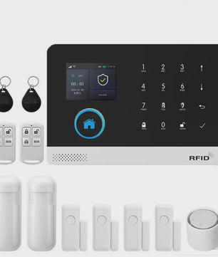 Slim Beveiligingssysteem voor Thuis: WIFI/GSM Alarm met Deur- en Bewegingssensoren, Tuya & Alexa Compatibel