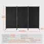 Modulair Kamerscherm 3/4/6 Panelen - Flexibele Afscheiding voor Kantoor, Slaapkamer, Hotel