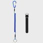 2 Meter Visco Lanyard met Hengelband - Intrekbaar Anti-Verlies Koord met Karabijnhaak