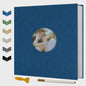 Luxe Linnen Scrapbook Album - Zelfklevend, 40 Pagina's voor 4x6, 5x7, 8x10 Foto's - Inclusief Pen & Tool - Perfect voor Familie & Bruiloft