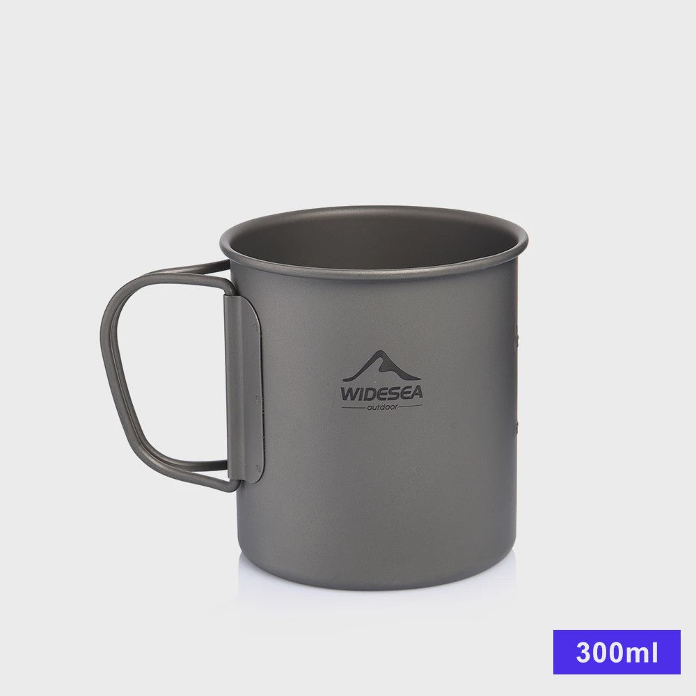 Widesea Titanium Camping Mok - Lichtgewicht & Duurzaam Outdoor Tafelgerei