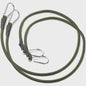 2x Elastisch Touw met Aluminium Haak - 8mm Schokabsorberend Bindtouw voor Outdoor & Camping