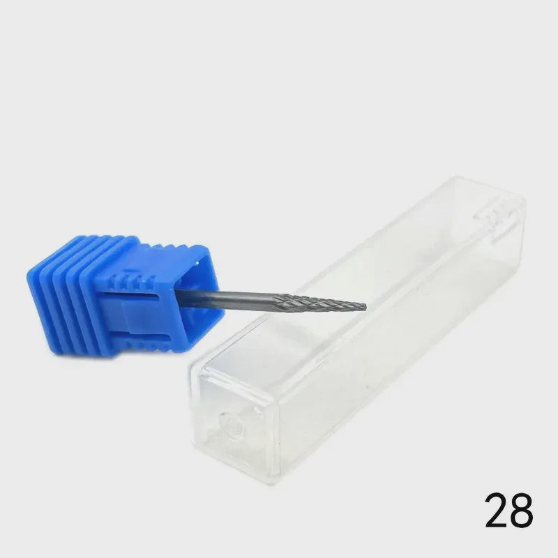 Professionele Tungsten Carbide Nagelboor Bits Set - 33 Stijlen voor Manicure & Pedicure