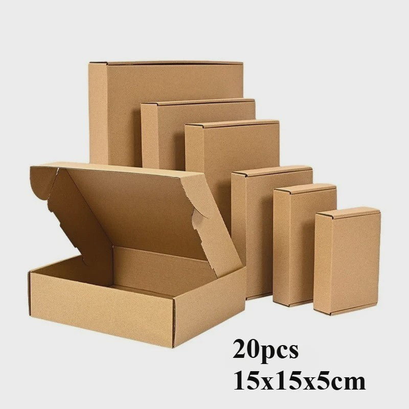 Set van 10 of 20 Bruine Kartonnen Verzenddozen & Mailers - Stevig Kraftpapier