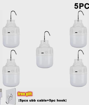 Draagbare LED Camping Lantaarn met Haak & Magneet - Noodverlichting & Powerbank