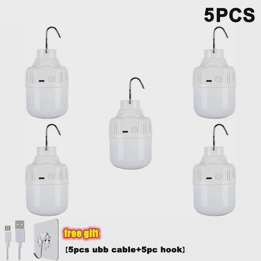 Draagbare LED Camping Lantaarn met Haak & Magneet - Noodverlichting & Powerbank