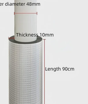 Zelfklevende Schuim Pijpisolatie met Aluminiumfolie - 16-60mm