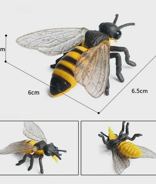 Realistische Bijen Decoratie Set - Levensechte Insect Figuurtjes voor Huis en Bureau
