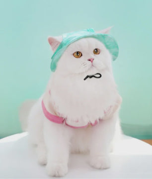 Grappige Honden- en Katten Zonnehoed met Oorgaten - Stijlvolle Tie-Dye Pet Accessoires