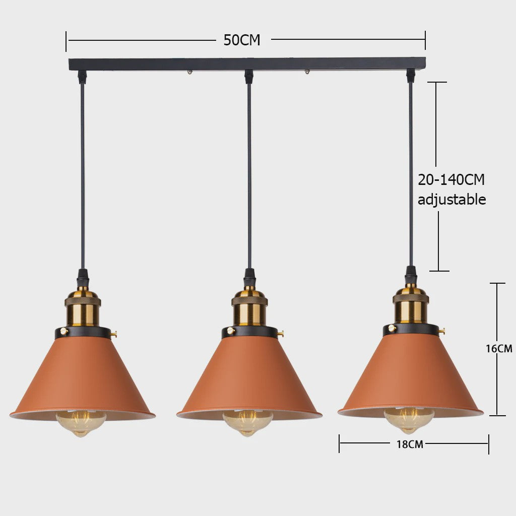 Retro Hanglamp Loft Stijl - Industriële Plafondlamp met E27 Fitting