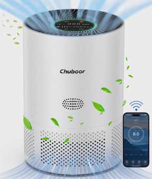 Chuboor Luchtreiniger met H13 HEPA Filter - Verwijder Geuren, Rook, Allergenen - 30m²