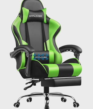 Gtplayer Ergonomische Gaming Chair met Massagefunctie en Voetensteun