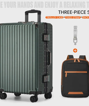 Aluminium Koffer met USB & Combinatieslot - Rolbaar Reiskoffer in Diverse Maten (20-28 inch)