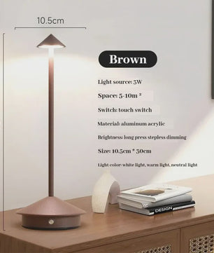 Oplaadbare Tafellamp LED met Touch Sensor - Sfeervolle Verlichting voor Horeca & Thuis