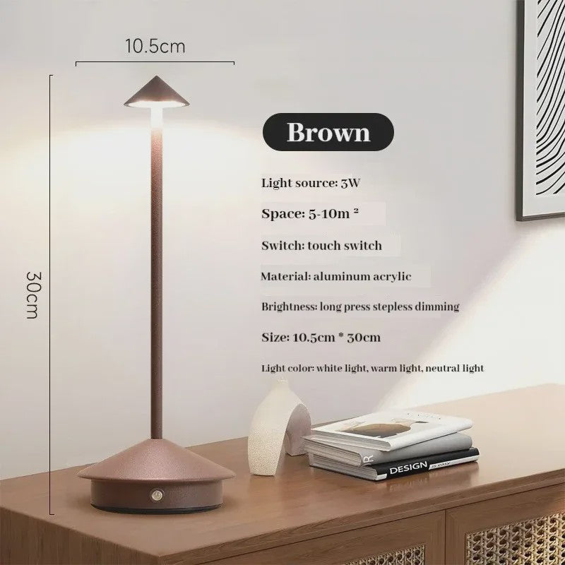 Oplaadbare Tafellamp LED met Touch Sensor - Sfeervolle Verlichting voor Horeca & Thuis