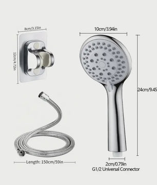 Handdouche met 5 standen - Luxe SPA Douche-ervaring en Waterbesparing