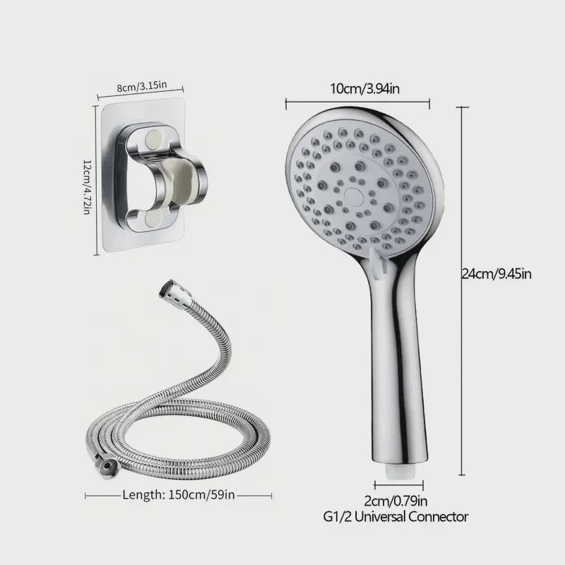 Handdouche met 5 standen - Luxe SPA Douche-ervaring en Waterbesparing