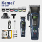 Kemei 2381 Professionele Trimmer Set - 10000 RPM, LED Display, Draadloos