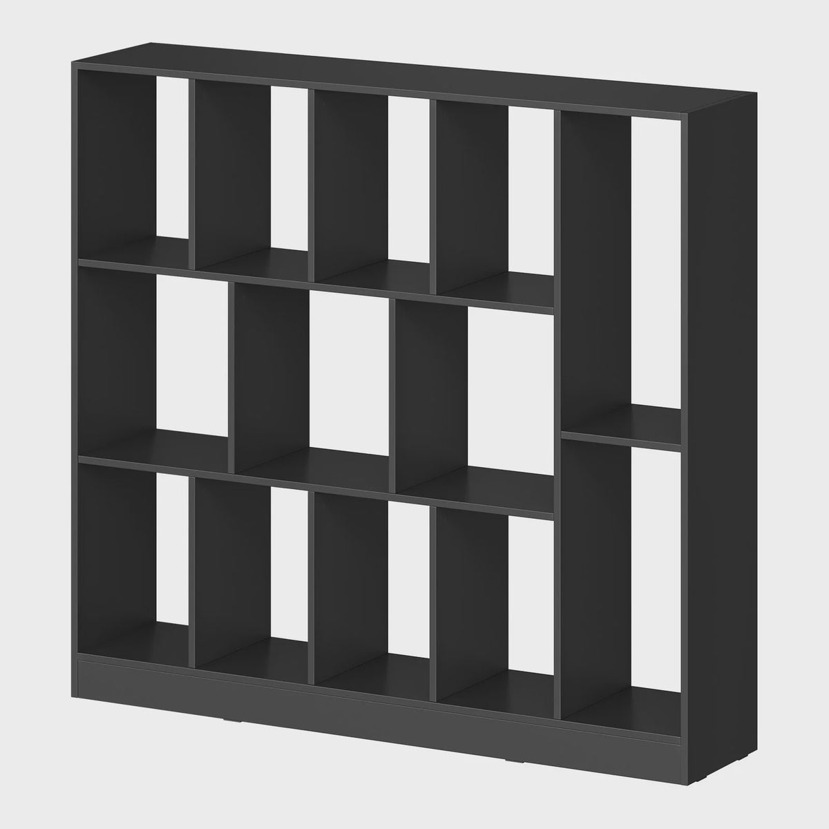 WOLTU Boekenkast met 13 Vakken - Hout - 109x24x101 cm - Zwart