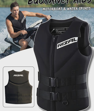 Veiligheidsvest Volwassenen - Neopreen Reddingsvest voor Watersport, Kajakken, Wakeboarden & Motorboten