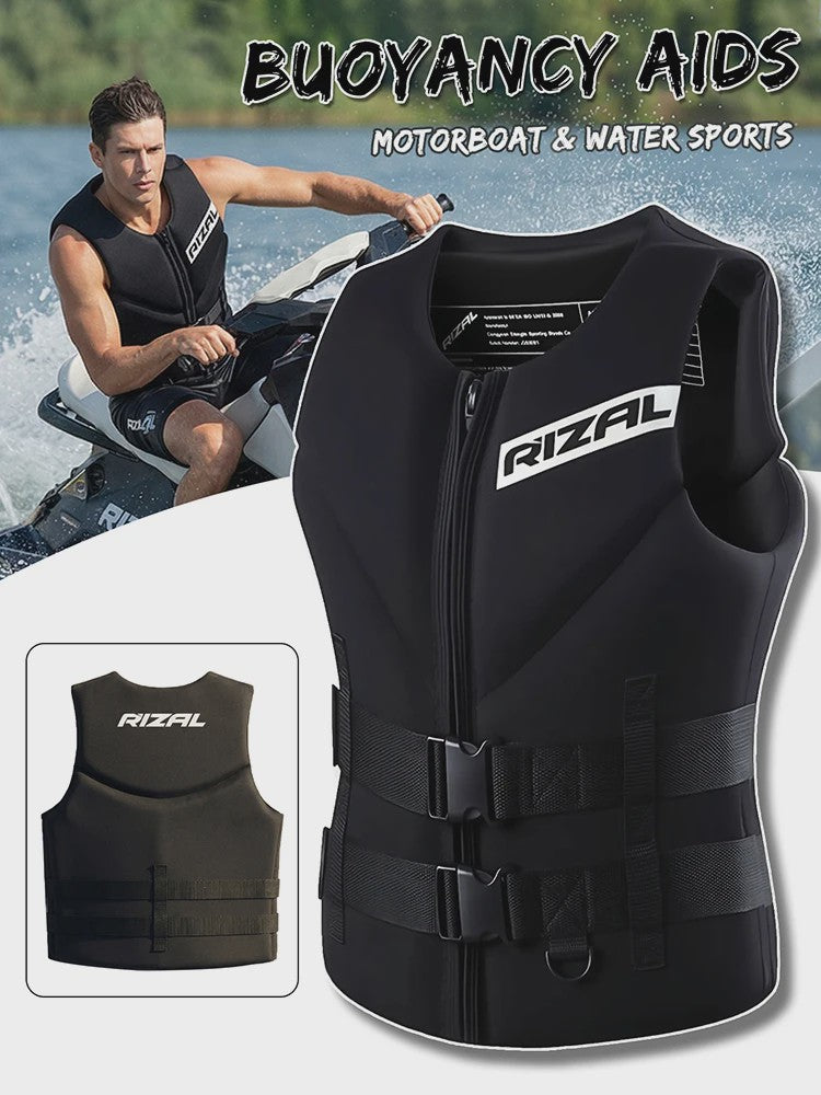 Veiligheidsvest Volwassenen - Neopreen Reddingsvest voor Watersport, Kajakken, Wakeboarden & Motorboten