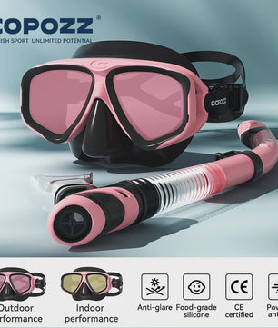 COPOZZ 2025 Duikmasker Set met Snorkel - Anti-Condens, Verstelbaar, Volwassenen
