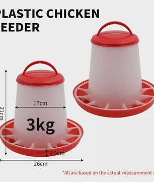 Automatische Kipvoerbak - Verschillende Maten (1.5-12kg) voor Pluimvee