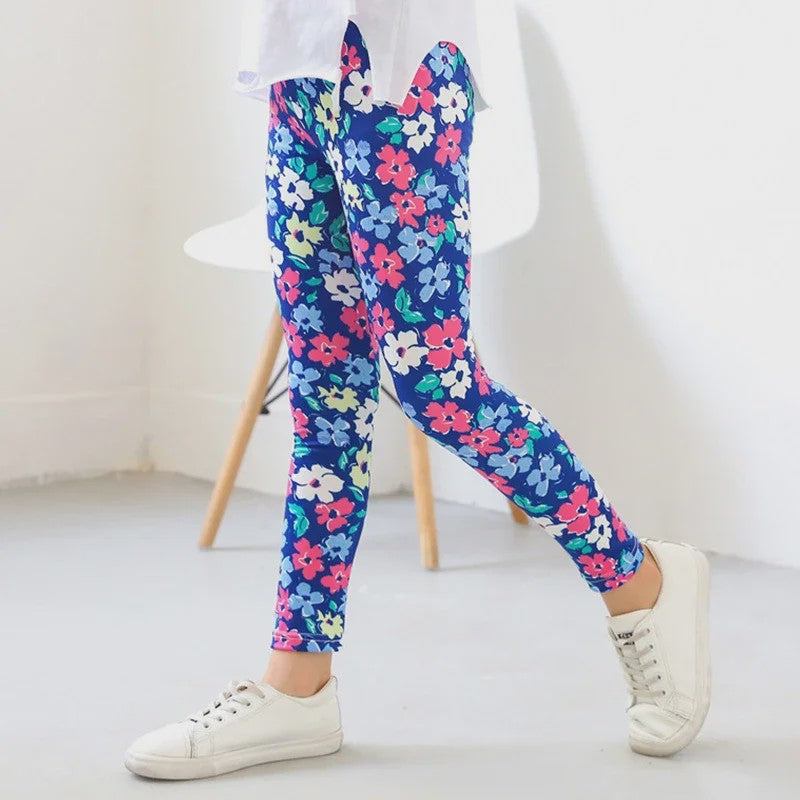 Meisjes Leggings met Print | Comfortabele Stretch Broekjes voor Lente, Zomer & Herfst (2-12 Jaar)